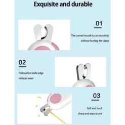 Tagliaunghie Professionale Di Sicurezza Per Gatti Con Forbici A LED, Adatto Per Tagliaunghie Per Animali Domestici -Cibi per gatti Italia 74763574 3