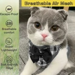 Imbracatura Regolabile Per Guinzaglio Per Gatti, Imbracatura Per Gatti Anti-fuga Da 150 Cm Con Guinzaglio Estensibile, Imbracatura Per Gatti Comoda E Traspirante Per Corsa, Allenamento, Gatto Medio E -Cibi per gatti Italia 74926972 4