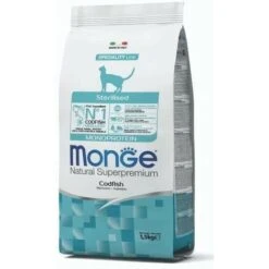 Monge Natural Superpremium Speciality Line Per Gatti  Sterlised Con Merluzzo Da 1,5 Kg