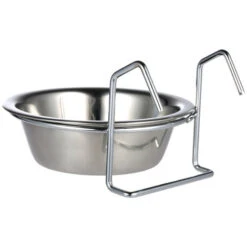 Pratica Ciotola Per Gabbia Per Cani E Gatti Da Appendere In Acciaio Inossidabile Per Cani, Uccelli, Conigli