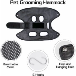 Imbracatura Per Amaca Per Toelettatura Animali Domestici Per Cani Imbracatura Di Ritenuta Per Cani In Rete Traspirante (nera, Piccola) 11 Imbracatura Per Amaca Per Toelettatura Animali Domestici Per Cani Imbracatura Di Ritenuta Per Cani In Rete Traspirante (nera, Piccola) -Cibi per gatti Italia 79171432 5
