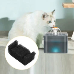 Pezzi Filtro In Spugna Per Fontana D'Acqua Per Gatti Sostituzione Accessorio Per Fontanella Per Animali Domestici (Nero, Spugna Schiuma) -Cibi per gatti Italia 79171541 4