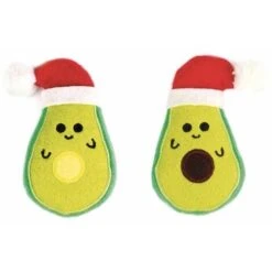 Record 2 Peluches Per Gatti Avocado Natalizi