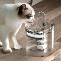 Fontanella Per Gatti, Distributore D'Acqua Per Cani, Fontanella Automatica Per Animali Domestici Super Silenziosa Da 2 Litri 2 Modalità Di Flusso D'Acqua Per Gatti, Cani, Animali Domestici Multipli (T -Cibi per gatti Italia 81310955 5