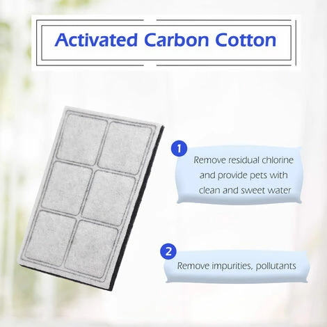 Compatibile Con I Filtri Per Fontana D'acqua Per Gatti Drinkwell Platinum 12 Filtri Di Ricambio (bianco) 4 Compatibile Con I Filtri Per Fontana D'acqua Per Gatti Drinkwell Platinum 12 Filtri Di Ricambio (bianco) - immagine 2