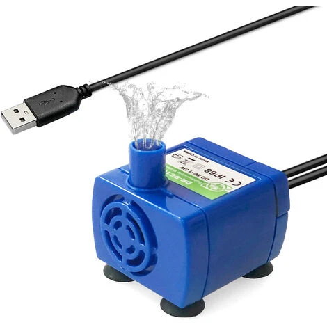 Sostituzione Della Pompa Per Fontana D'acqua USB Per Animali Domestici Motore Della Pompa A Basso Rumore Con Spegnimento Automatico (blu, Spegnimento Automatico Senza Spia) 3 Sostituzione Della Pompa Per Fontana D'acqua USB Per Animali Domestici Motore Della Pompa A Basso Rumore Con Spegnimento Automatico (blu, Spegnimento Automatico Senza Spia)