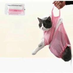 Claw Care Borsa Per Rete Da Doccia Per Gatti Borsa Da Bagno Per Toelettatura Per Gatti Borsa Per Lavaggio Per Gatti Regolabile Borsa Di Ritenuta Per Gatti Multifunzionale Per Bagno, Taglio Unghie (Ros -Cibi per gatti Italia 85909613 4