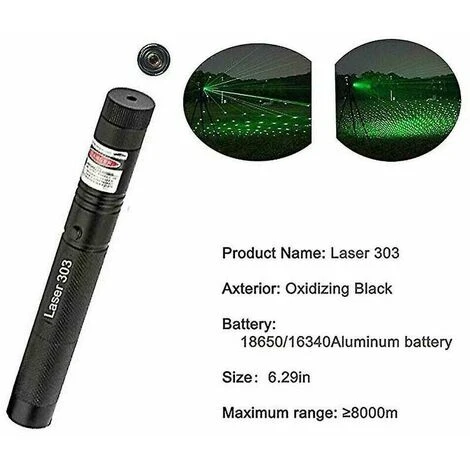 Puntatori Laser 10000m 532nm Puntatore Laser Verde Mirino Laser Ad Alta Potenza 303 Messa A Fuoco Regolabile Nessun Caricabatterie Nessuna Batteria 6 Puntatori Laser 10000m 532nm Puntatore Laser Verde Mirino Laser Ad Alta Potenza 303 Messa A Fuoco Regolabile Nessun Caricabatterie Nessuna Batteria - immagine 4