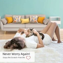 ZOLGINAH Protezione Per Divano Gatto Anti Artiglio Adesivo Trasparente Rotolo Protettivo Autoadesivo Protezione Per Mobili Invisibile Tavolo (M:15x300cm) -Cibi per gatti Italia 86980302 5