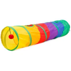 Tunnel Pieghevole Per Gatti Giocattoli Per Gatti Stradali Kitty Tunnel Pompon Ball Cat Interactive Play Toy Per Nascondere Il Riposo