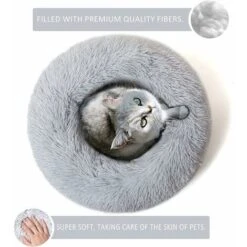 Cuscino Rotondo In Peluche Per Cane Cesto Per Gatti Ciambella Cuscino Lavabile Per Cuccia Per Gatti (40 Cm, Grigio) 8 Cuscino Rotondo In Peluche Per Cane Cesto Per Gatti Ciambella Cuscino Lavabile Per Cuccia Per Gatti (40 Cm, Grigio) -Cibi per gatti Italia 88577923 2