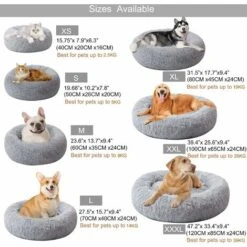 Cuscino Rotondo In Peluche Per Cane Cesto Per Gatti Ciambella Cuscino Lavabile Per Cuccia Per Gatti (40 Cm, Grigio) 9 Cuscino Rotondo In Peluche Per Cane Cesto Per Gatti Ciambella Cuscino Lavabile Per Cuccia Per Gatti (40 Cm, Grigio) -Cibi per gatti Italia 88577923 3