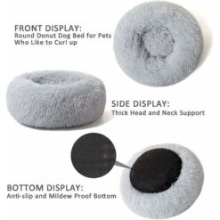 Cuscino Rotondo In Peluche Per Cane Cesto Per Gatti Ciambella Cuscino Lavabile Per Cuccia Per Gatti (40 Cm, Grigio) 10 Cuscino Rotondo In Peluche Per Cane Cesto Per Gatti Ciambella Cuscino Lavabile Per Cuccia Per Gatti (40 Cm, Grigio) -Cibi per gatti Italia 88577923 4