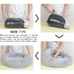 Cuscino Rotondo In Peluche Per Cane Cesto Per Gatti Ciambella Cuscino Lavabile Per Cuccia Per Gatti (40 Cm, Grigio) 11 Cuscino Rotondo In Peluche Per Cane Cesto Per Gatti Ciambella Cuscino Lavabile Per Cuccia Per Gatti (40 Cm, Grigio) -Cibi per gatti Italia 88577923 5