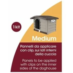 Kit Pannelli Isolanti Per Cuccia Bama Bungalow Medium - 19126 -Cibi per gatti Italia 89580817 3