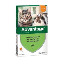 ANTIPARASSITARIO ADVANTAGE GATTI BAYER OPEN • KG 0/4 CF=PZ 4