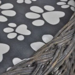 VIDAXL Casetta/lettino/albero Tiragraffi In Salice Con Cuscino -Cibi per gatti Italia 90936595 5