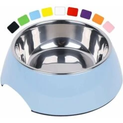 Ciotola Per Cani Antiscivolo - Ciotola Per Gatti - Ciotola Per Cani In Melamina In Acciaio Inossidabile - Per Cani Grandi E Piccoli - Blu, 700ml - Vari Colori E Dimensioni Disponibili