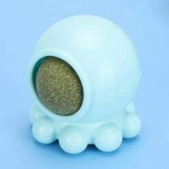 Palla Da Masticare Con Erba Gatta, Snack Per Gatti Spin Ball Leccare Caramelle Giocattolo Aiutare La Digestione Masticare Denti Puliti Stuzzicare Giocattolo Per Gatti (blu) -Cibi per gatti Italia 91198352 2