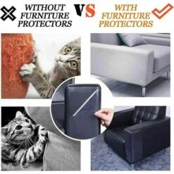 Set Di 6 Pellicole Protettive Autoadesive Con Spilli Per Mobili Contro Graffi Di Gatto 40 X 30 Cm -Cibi per gatti Italia 92034217 3