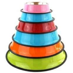 Ciotola Per Animali Domestici Con Vernice Spray Colorata Da 2 Pezzi -Cibi per gatti Italia 92048138 3