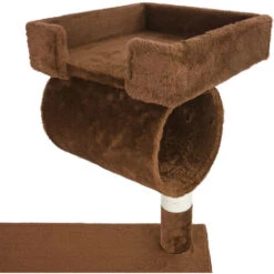 Albero Tiragraffi Per Gatti Marrone 141 Cm Albero Per Arrampicarsi Sisal -Cibi per gatti Italia 92333168 5