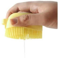 Pet Bath Massager Brush Safe Soft Silicone Accessori Per Animali Domestici Strumenti Per Cani E Gatti Forniture Per Animali Domestici 1 Pz (giallo) -Cibi per gatti Italia 92861955 3