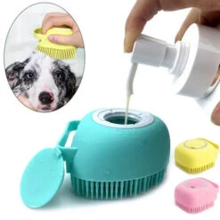 Pet Bath Massager Brush Safe Soft Silicone Accessori Per Animali Domestici Strumenti Per Cani E Gatti Forniture Per Animali Domestici 1 Pz (giallo) -Cibi per gatti Italia 92861955 5