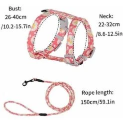 None Guinzaglio Regolabile Per Gatto Rosa M -Cibi per gatti Italia 92956613 2