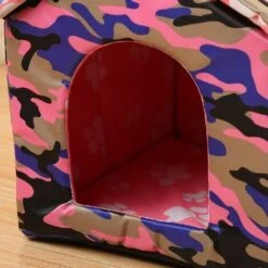 None Casetta Per Gatti Pieghevole 33x30x35cm Rosa -Cibi per gatti Italia 92957051 4
