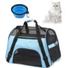None Borsa Per Animali Con Ciotola Colore Blu 43x28x19cm