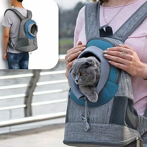 None Zaino Pet L Blu 4 None Zaino Pet L Blu - immagine 2