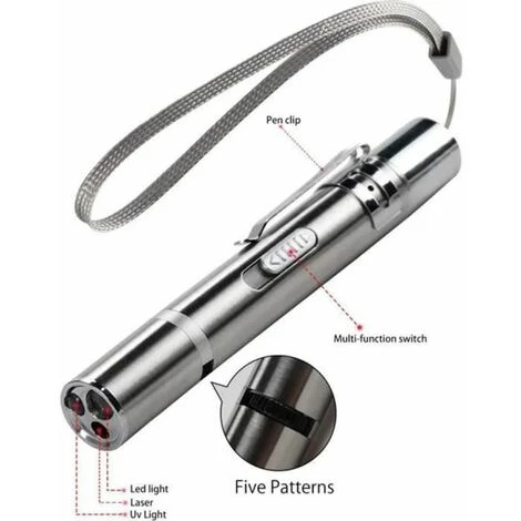 None Giocattolo Per Gatti Con Puntatore Ricaricabile 3 In 1 Con Ricarica USB 3 None Giocattolo Per Gatti Con Puntatore Ricaricabile 3 In 1 Con Ricarica USB