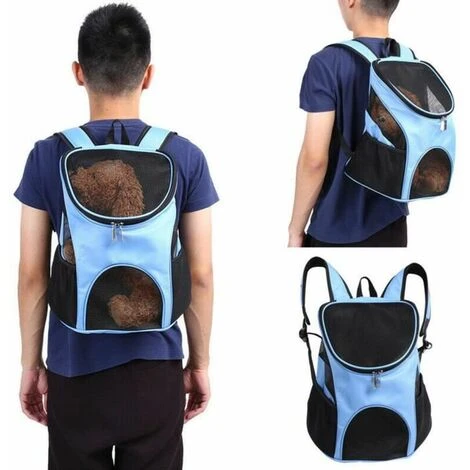 None Zaino Per Cani In Blu 30x25x35cm 3 None Zaino Per Cani In Blu 30x25x35cm