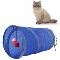 None Giocattolo Tunnel Per Gatti Colore Blu 49 X 25 Cm -Cibi per gatti Italia 92962856 4