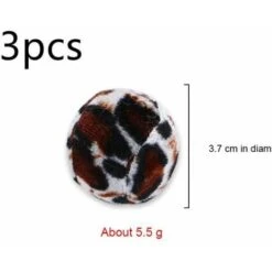 None Pezzi--Palla Con Stampa Leopardata Per Cani E Gatti, Giocattolo Interattivo Da Masticare, Pulizia Dei Denti, Per Cucciolo, 1 Pezzo