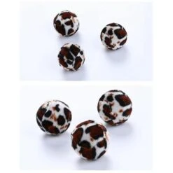 None Pezzi--Palla Con Stampa Leopardata Per Cani E Gatti, Giocattolo Interattivo Da Masticare, Pulizia Dei Denti, Per Cucciolo, 1 Pezzo -Cibi per gatti Italia 92965794 4