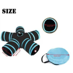 None Tunnel Per Gatti Pieghevole Blu 30cm -Cibi per gatti Italia 92972724 3