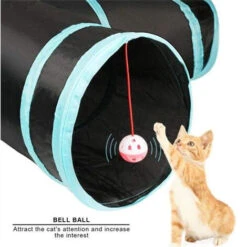 None Tunnel Per Gatti Pieghevole Blu 30cm -Cibi per gatti Italia 92972724 4
