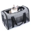 None Borsa Da Trasporto Per Cane Gatto Pieghevole 44x28x28cm Colore Grigio E Nero -Cibi per gatti Italia 92975708 1