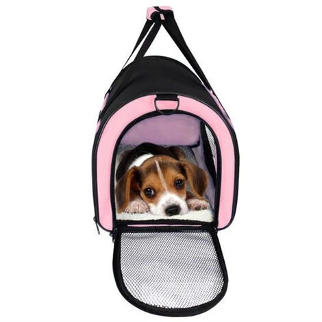 None Borsa Da Trasporto Per Animali Domestici 50x31x29 Cm Colore Rosa 4 None Borsa Da Trasporto Per Animali Domestici 50x31x29 Cm Colore Rosa - immagine 2