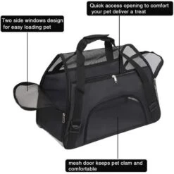 None Trasportino Per Cani E Gatti Gabbia Per Animali Domestici Morbida Borsa A Tracolla In Tessuto Per Il Trasporto -Cibi per gatti Italia 93111654 4