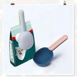 Pala Per Alimenti Per Animali Domestici - Pala Per Cibo Cani Maniglia Per Animali Domestici Con Clip Sotto Cane Gatto Libro Pala Cucchiaio Da Cucina 2 Pezzi (indaco+polvere, Grigio Verde) 8 Pala Per Alimenti Per Animali Domestici - Pala Per Cibo Cani Maniglia Per Animali Domestici Con Clip Sotto Cane Gatto Libro Pala Cucchiaio Da Cucina 2 Pezzi (indaco+polvere, Grigio Verde) -Cibi per gatti Italia 94290887 2