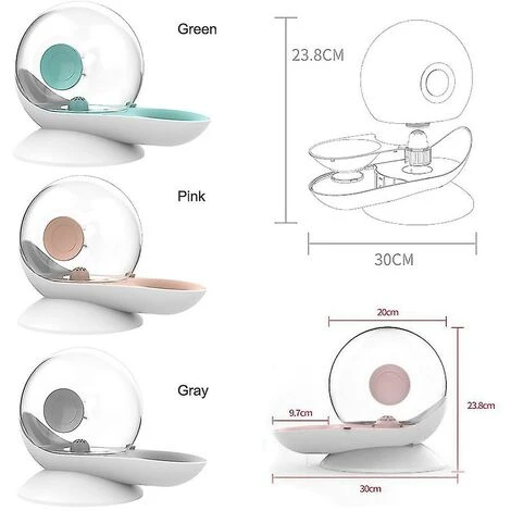 Snails Bubble Automatic Cat Water Bowl Distributore D'acqua Per Fontane Per Animali Domestici Ciotola Per Bere Per Gatti Di Grandi Dimensioni 4 Snails Bubble Automatic Cat Water Bowl Distributore D'acqua Per Fontane Per Animali Domestici Ciotola Per Bere Per Gatti Di Grandi Dimensioni - immagine 2