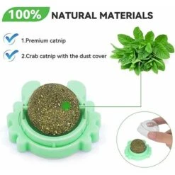 2 Pezzi Palla Di Erba Gatta Con Coperchio, Rotazione A 360°, Sfera Di Erba Gatta, Giocattolo Di Erba Gatta, Giocattolo Per Gatti, Palla Di Erba Gatta - Verde 9 2 Pezzi Palla Di Erba Gatta Con Coperchio, Rotazione A 360°, Sfera Di Erba Gatta, Giocattolo Di Erba Gatta, Giocattolo Per Gatti, Palla Di Erba Gatta - Verde -Cibi per gatti Italia 94307384 3