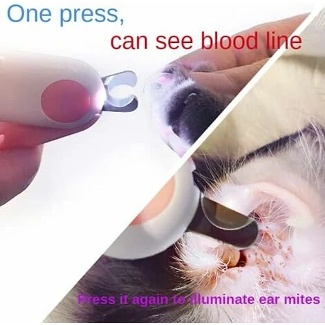 Tagliaunghie E Tagliaunghie Con Luce Per Gatto, Coniglio, Cane, Evita Il Taglio Eccessivo Tagliaunghie Professionale Per Piccoli Animali (rosa) 4 Tagliaunghie E Tagliaunghie Con Luce Per Gatto, Coniglio, Cane, Evita Il Taglio Eccessivo Tagliaunghie Professionale Per Piccoli Animali (rosa) - immagine 2