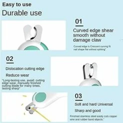 Tagliaunghie E Tagliaunghie Con Luce Per Gatto, Coniglio, Cane, Evita Il Taglio Eccessivo Tagliaunghie Professionale Per Piccoli Animali (rosa) 9 Tagliaunghie E Tagliaunghie Con Luce Per Gatto, Coniglio, Cane, Evita Il Taglio Eccessivo Tagliaunghie Professionale Per Piccoli Animali (rosa) -Cibi per gatti Italia 95082692 3