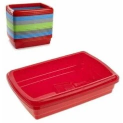 Trade Shop - Lettiera Per Gatti Gatto Rettangolare Con Paletta In Plastica Colorata