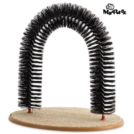 Trade Shop - Spazzola Massaggiatore Per Gatti Arco Archetto Per Gatti Con Base Tiragraffi 4 Trade Shop - Spazzola Massaggiatore Per Gatti Arco Archetto Per Gatti Con Base Tiragraffi - immagine 2
