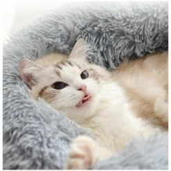 Cuccia Per Cani Cuccia Rotonda Cuccia Per Animali Domestici Cuccia Per Sonno Profondo Cuccia Per Cani E Gatti Invernali Cuccia Per Animali Domestici, Grigio Scuro M 50cm -Cibi per gatti Italia 95219056 4